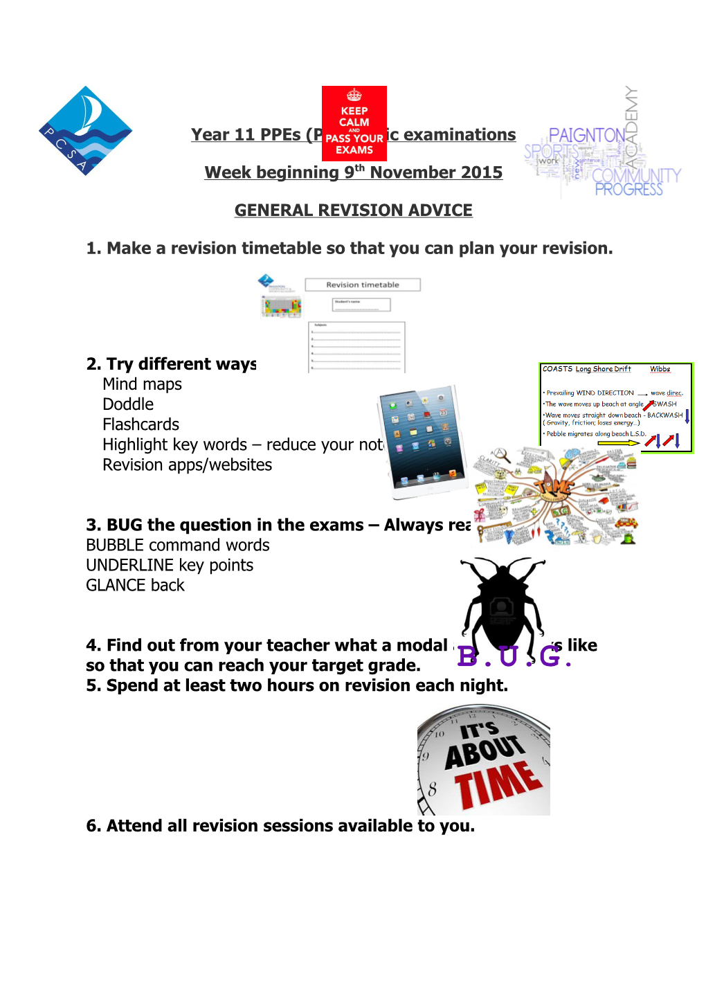 Year 11 Ppes (Pre-Public Examinations