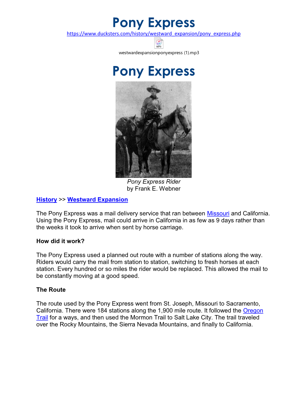 Pony Express