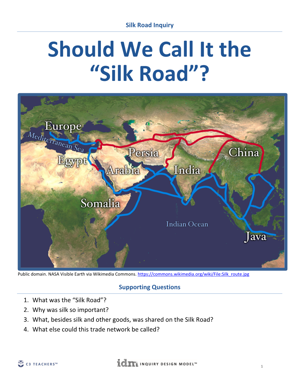 Should We Call It the “Silk Road”?