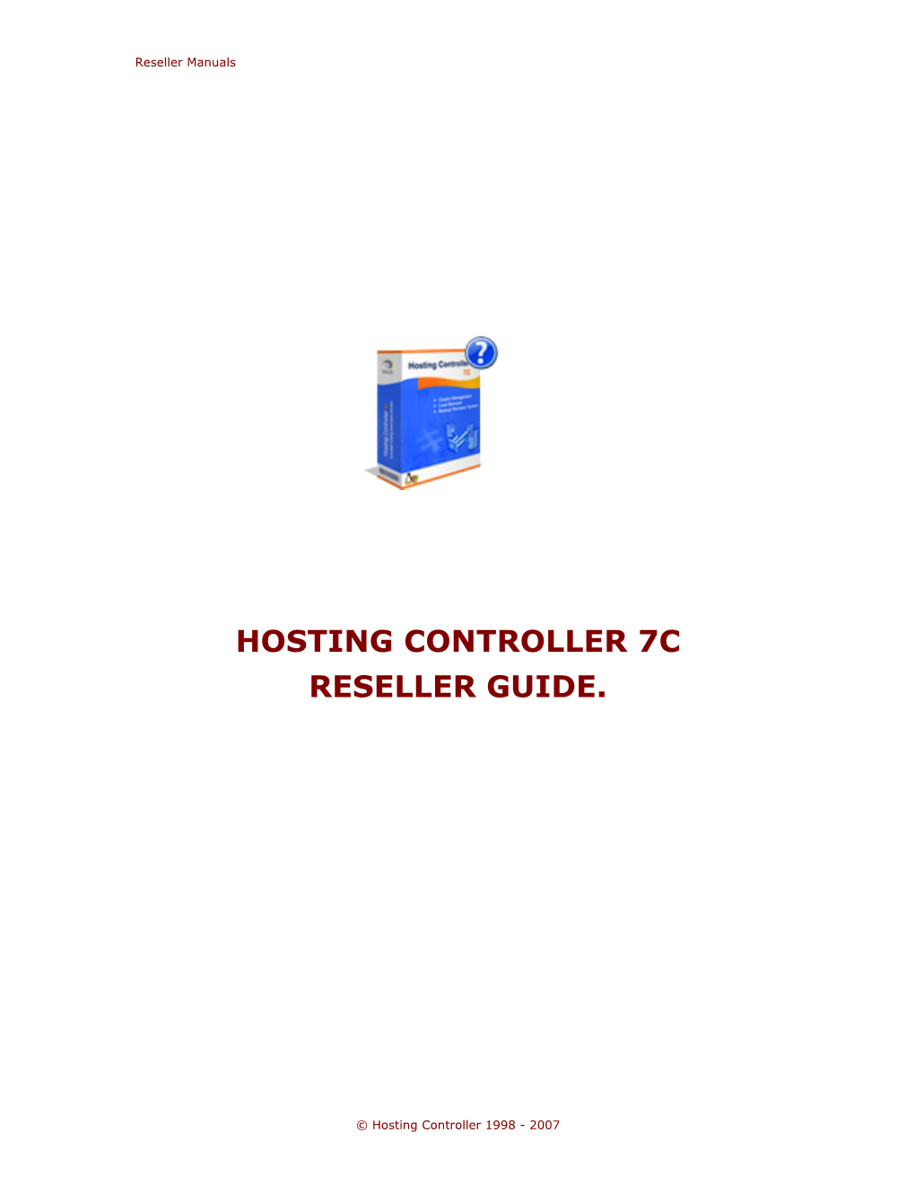 Hosting Controller 7C Reseller Guide