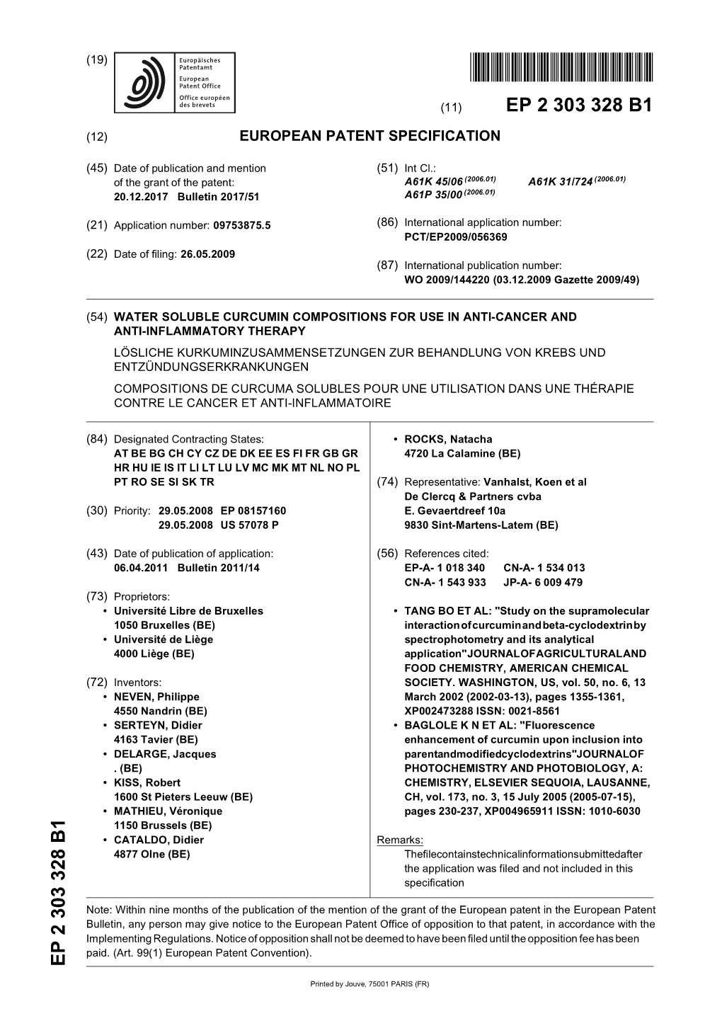 Water Soluble Curcumin Compositions for Use in Anti