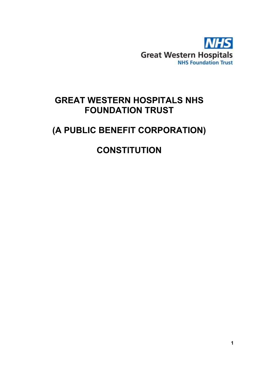 Great Western Hospitals Nhs Foundation Trust