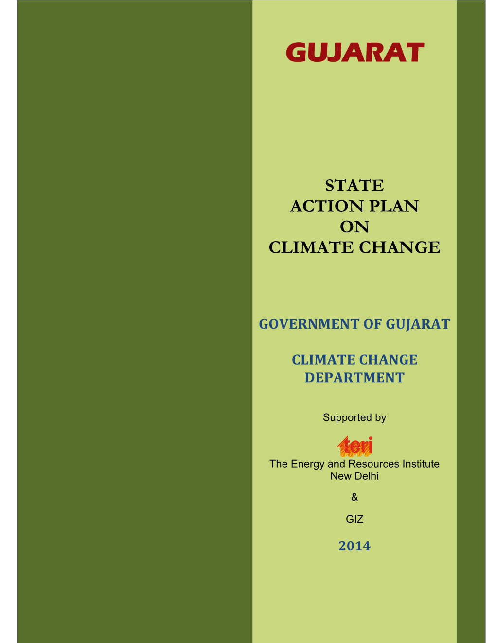 Gujarat State Action Plan on Climate Change
