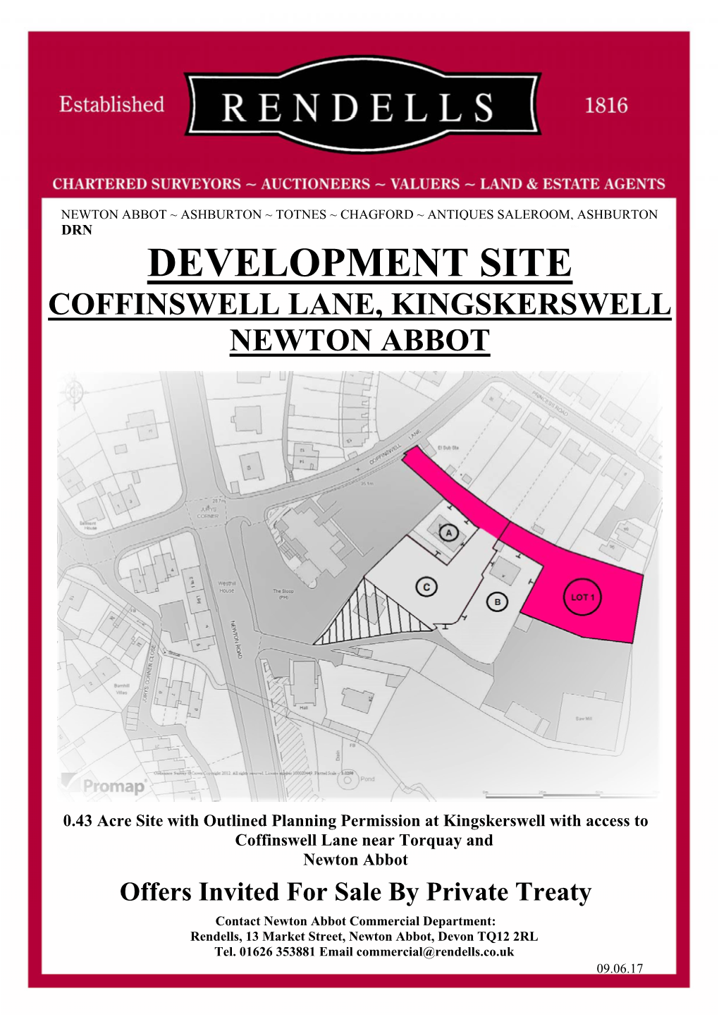 Development Site Coffinswell Lane, Kingskerswell