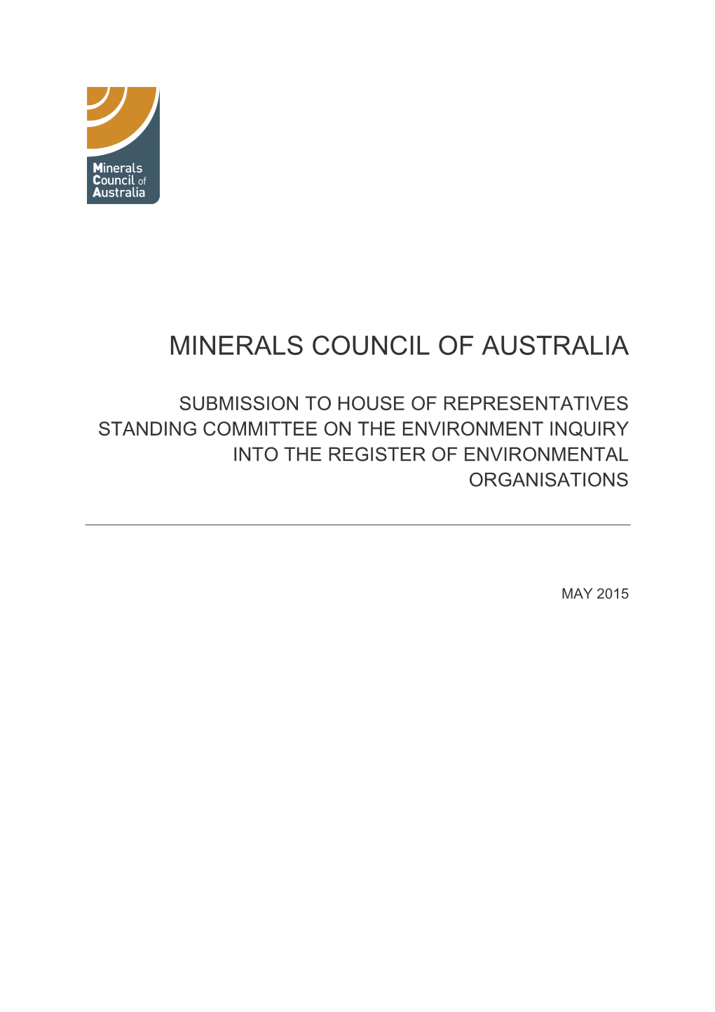 Minerals Council of Australia