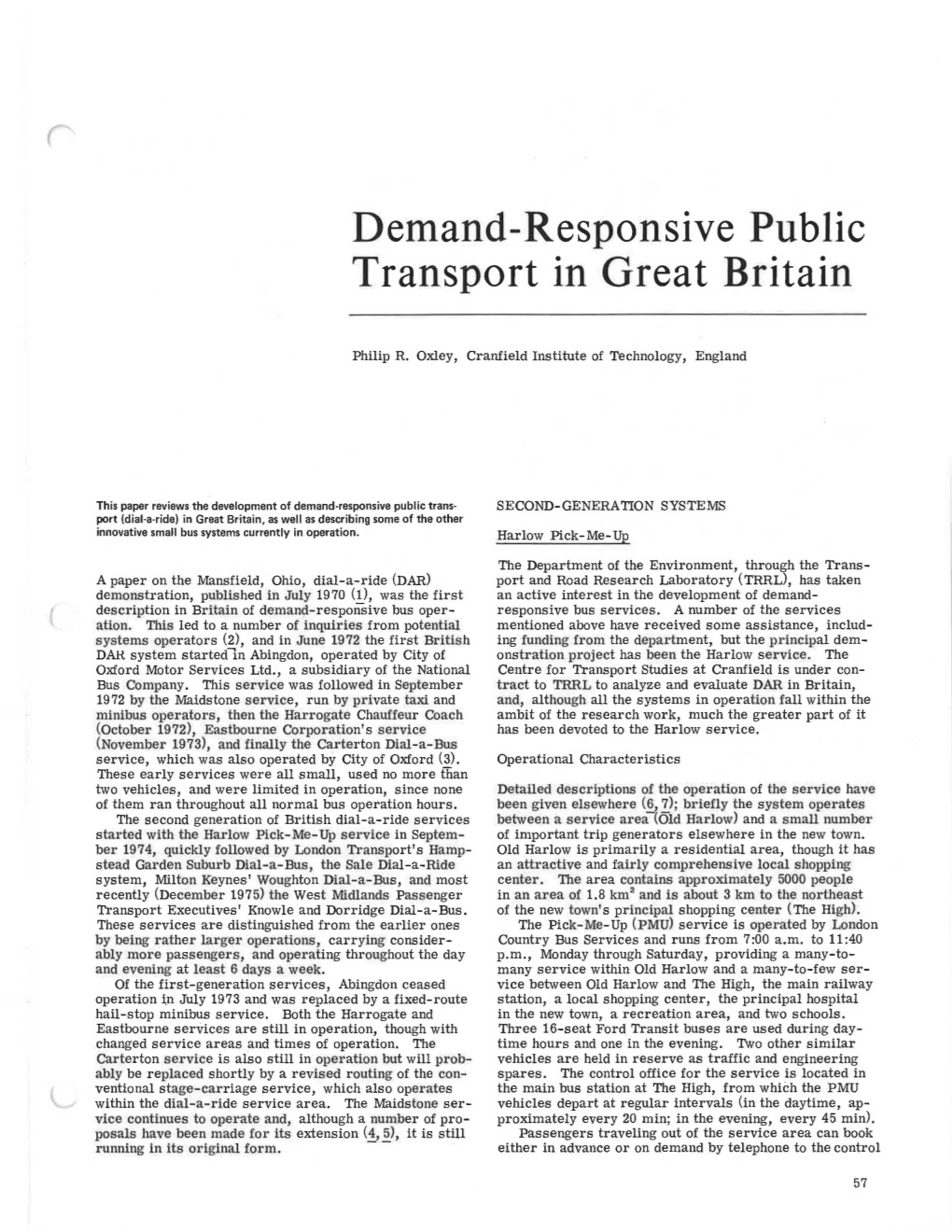 Demand-Responsive Public Transport in Great Britain