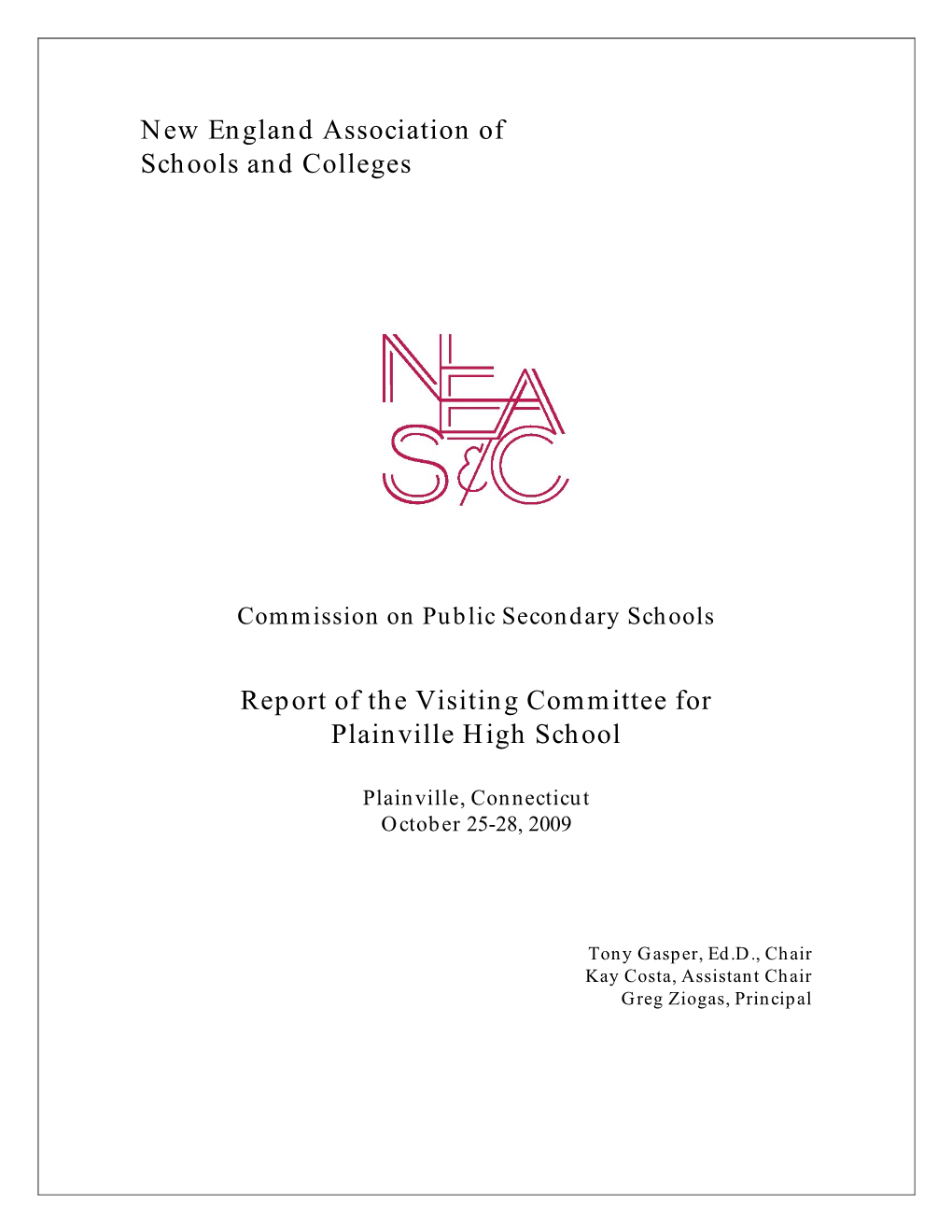 New England Association of Schools and Colleges