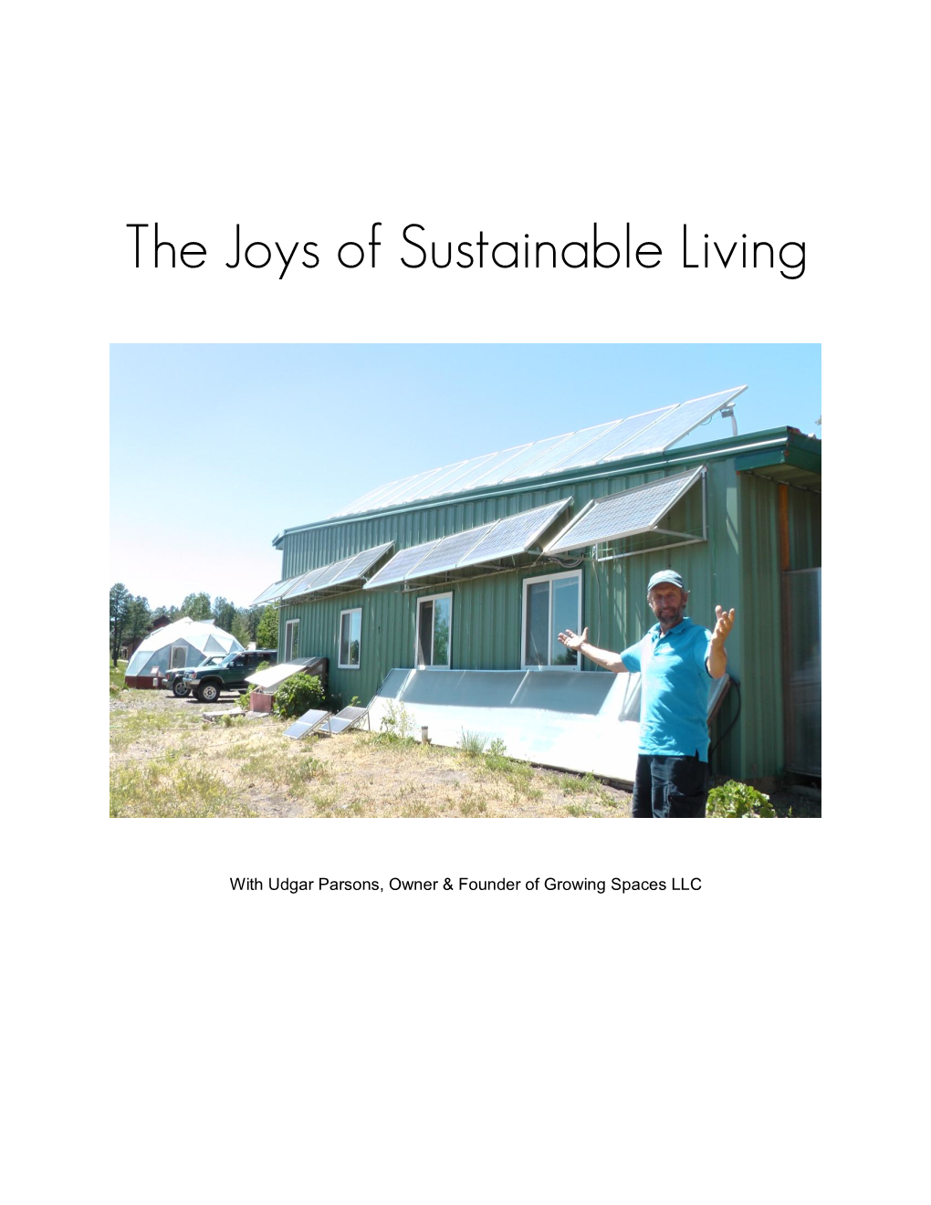 Sustainable Living