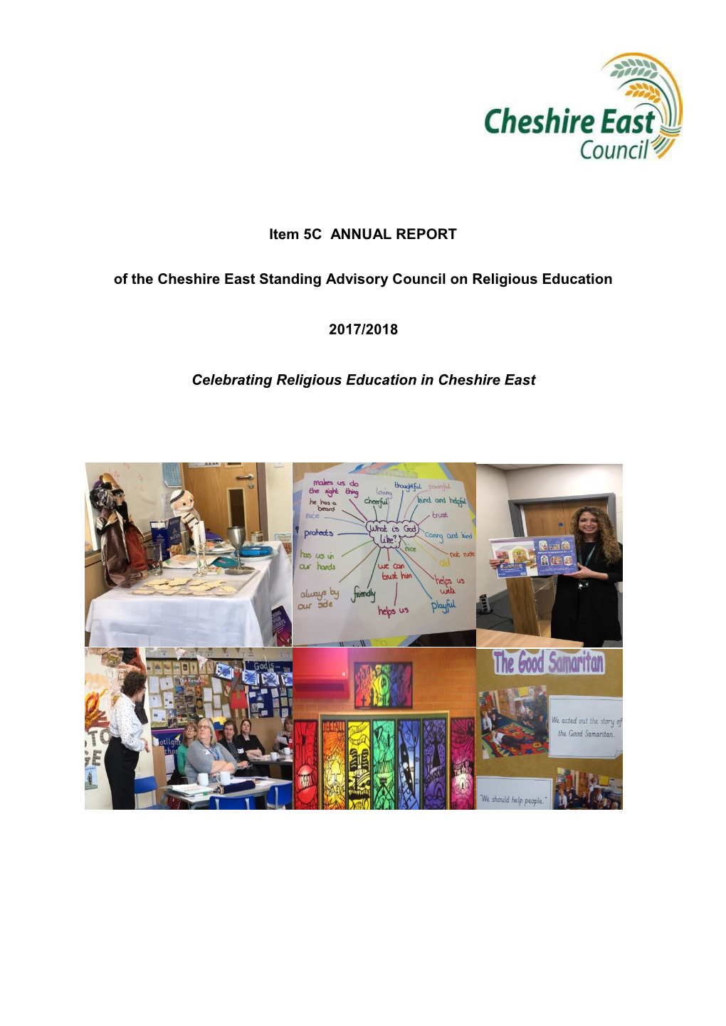Item 5C ANNUAL REPORT of the Cheshire East Standing Advisory Council on Religious Education