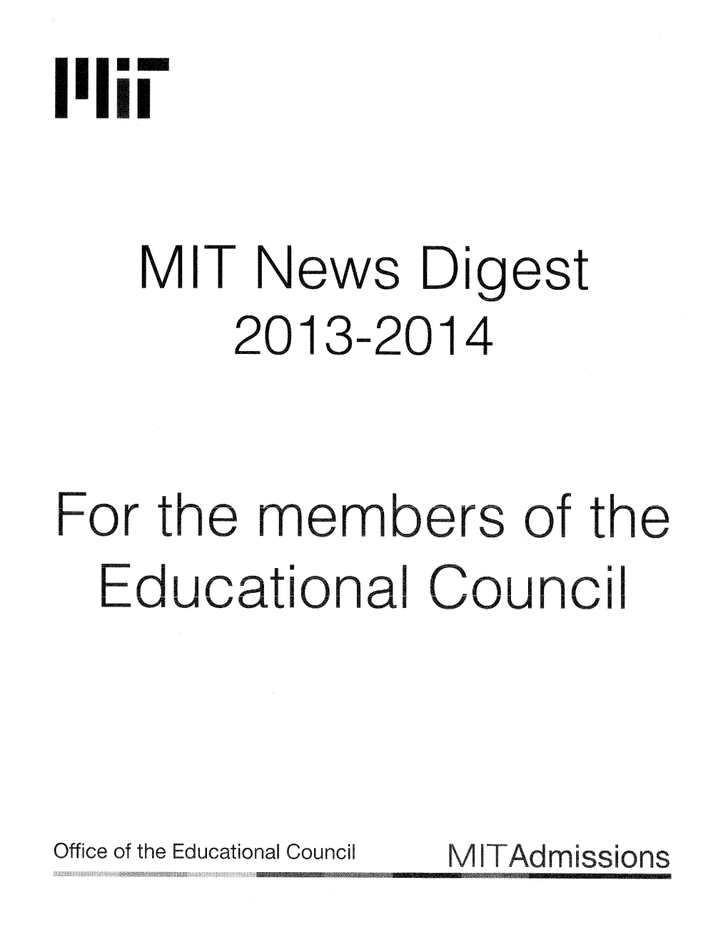 MIT News Digest 2013-2014