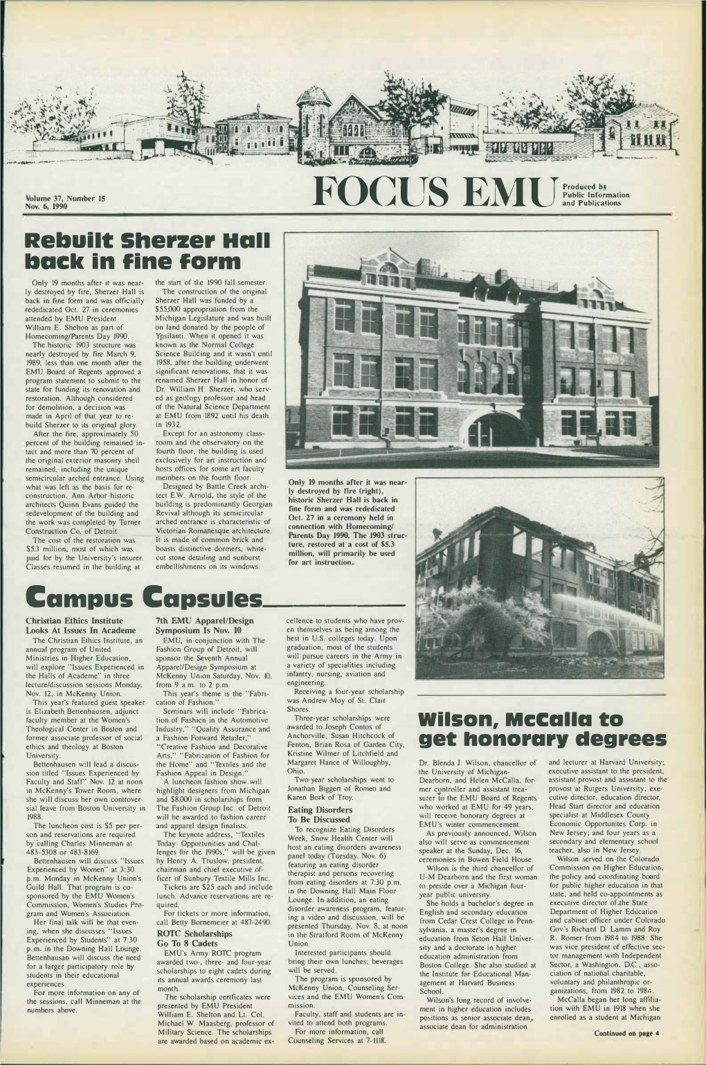 Focus EMU, November 6, 1990