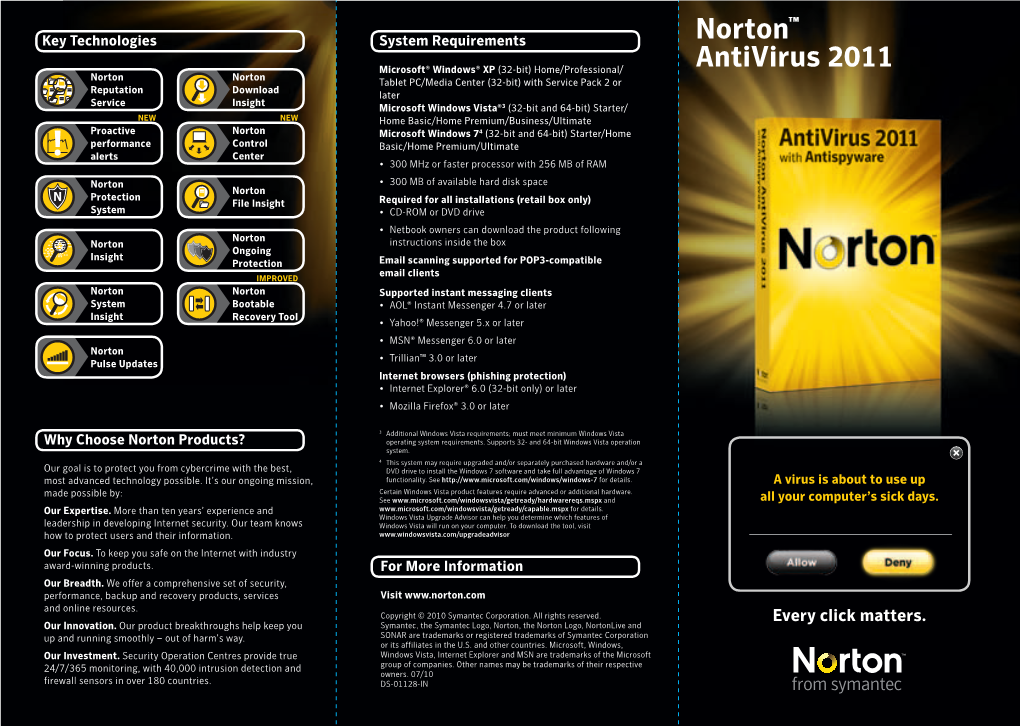 Norton™ Antivirus 2011