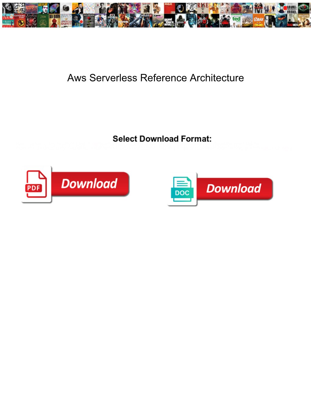 Aws Serverless Reference Architecture