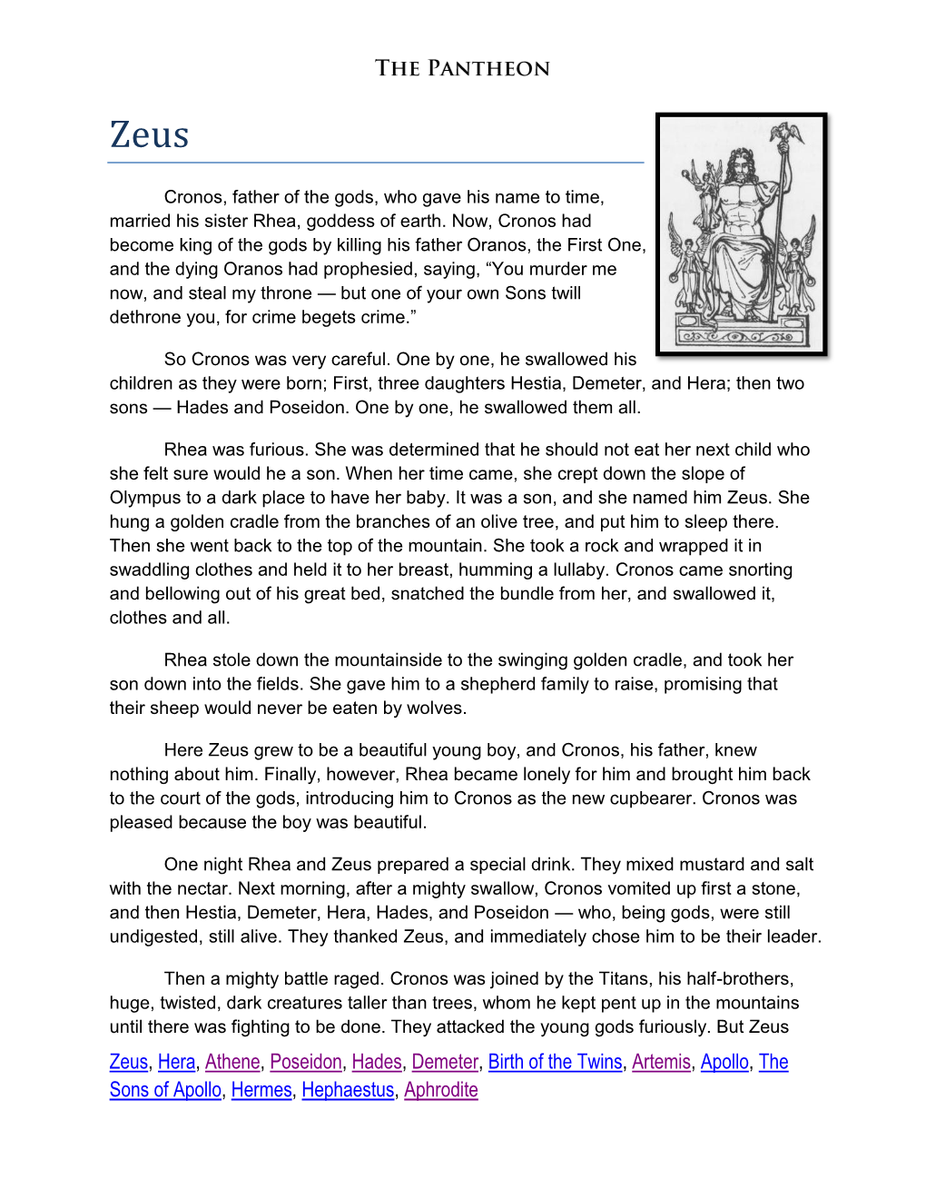 Greek God Pantheon.Pdf