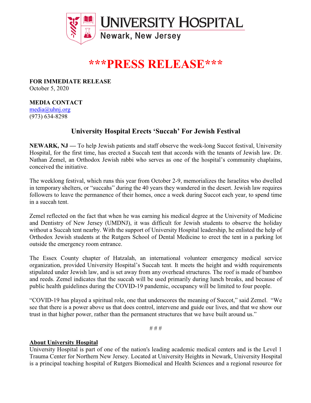 Press Release***