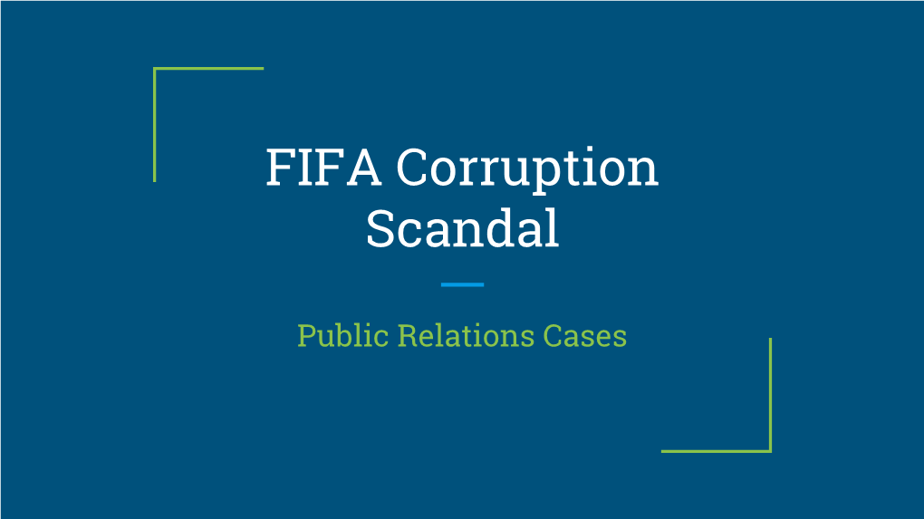 FIFA Corruption Scandal