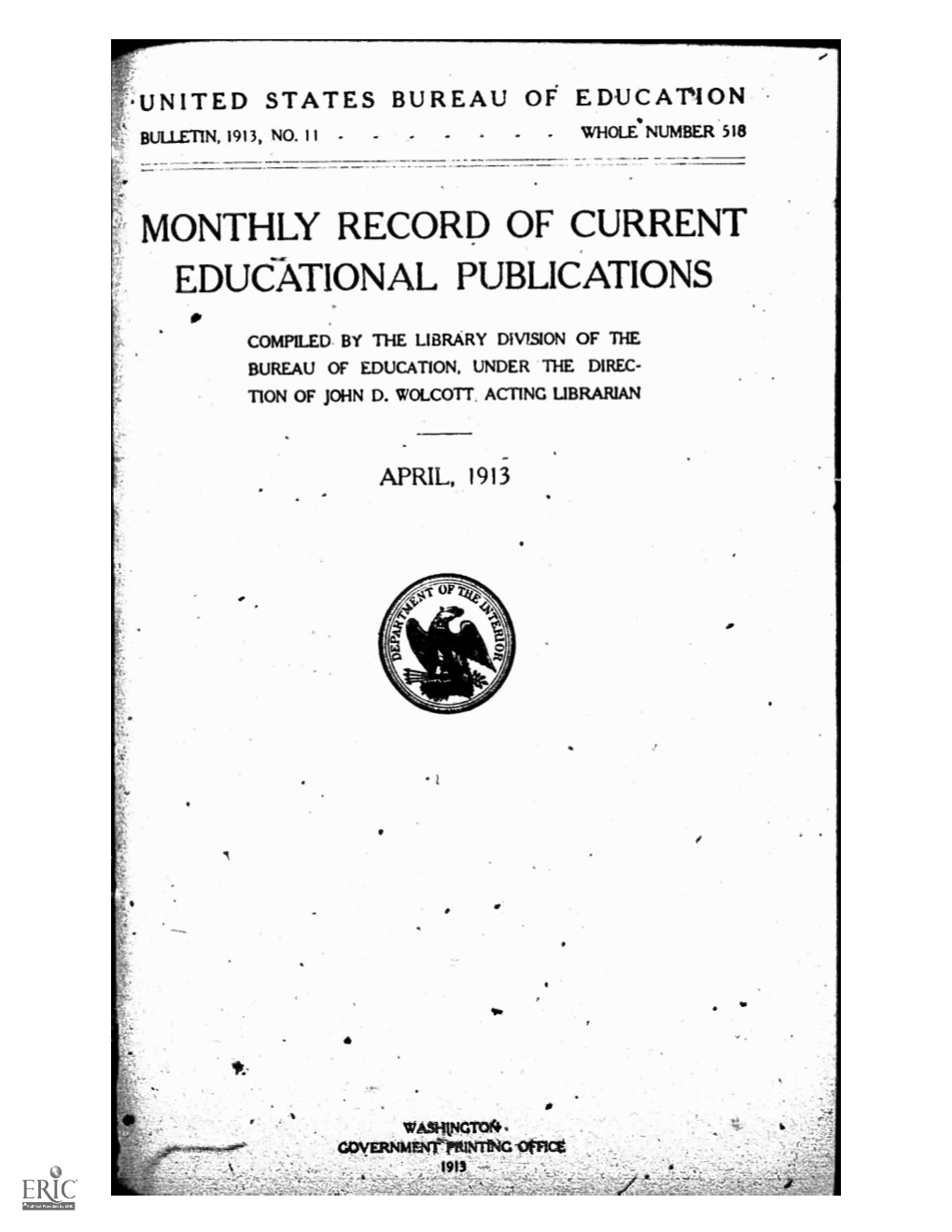 Monthly Record of Current Educational Publications
