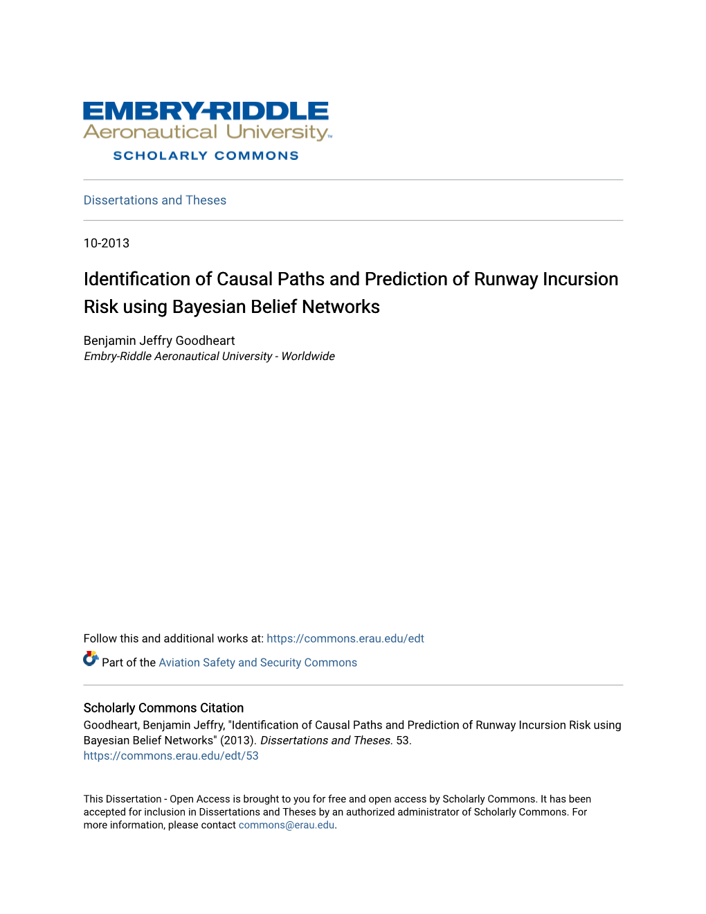 Identification of Causal Paths and Prediction of Runway Incursion Risk Using Bayesian Belief Networks