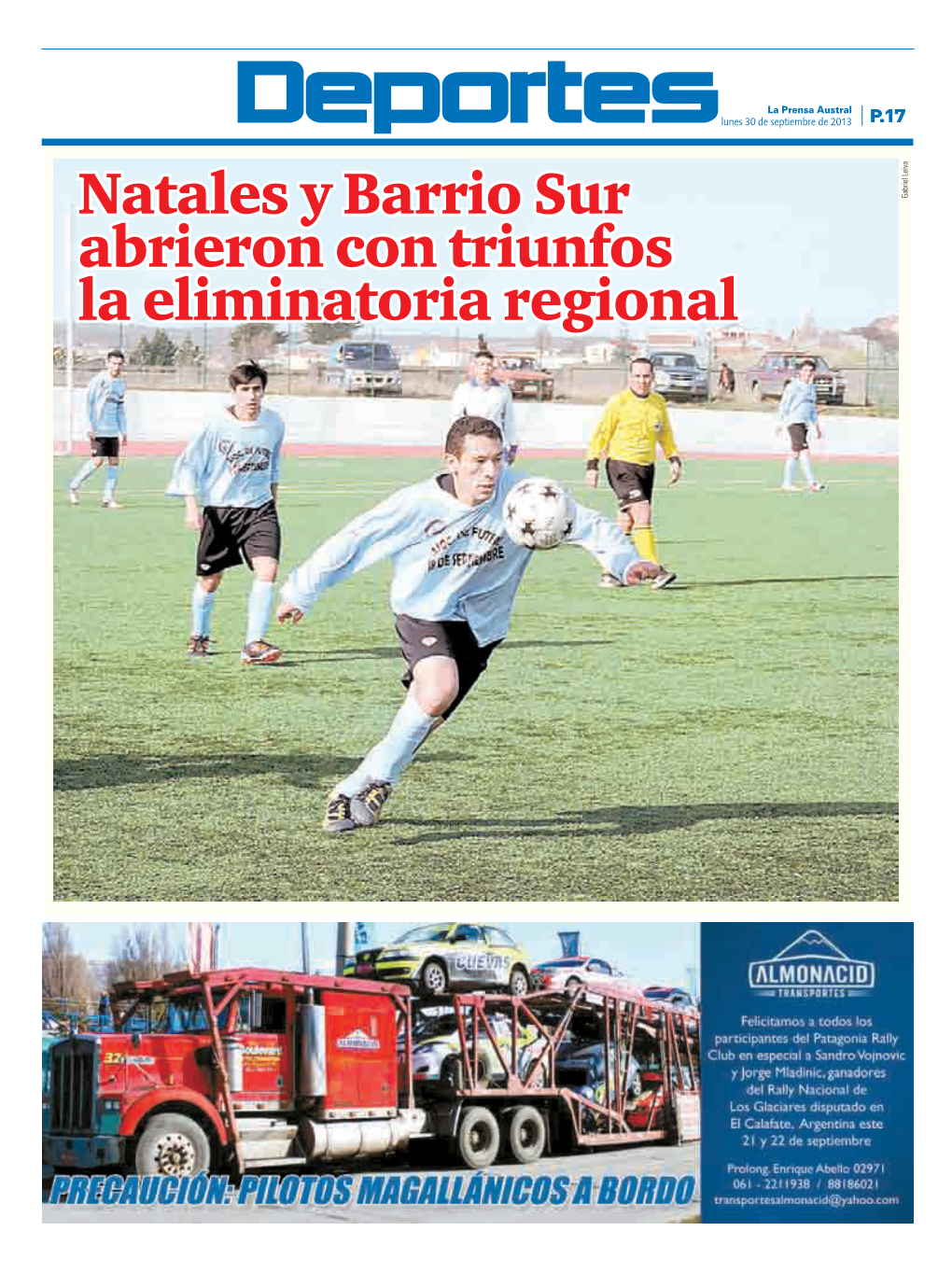 Natales Y Barrio Sur Abrieron Con Triunfos La Eliminatoria Regional
