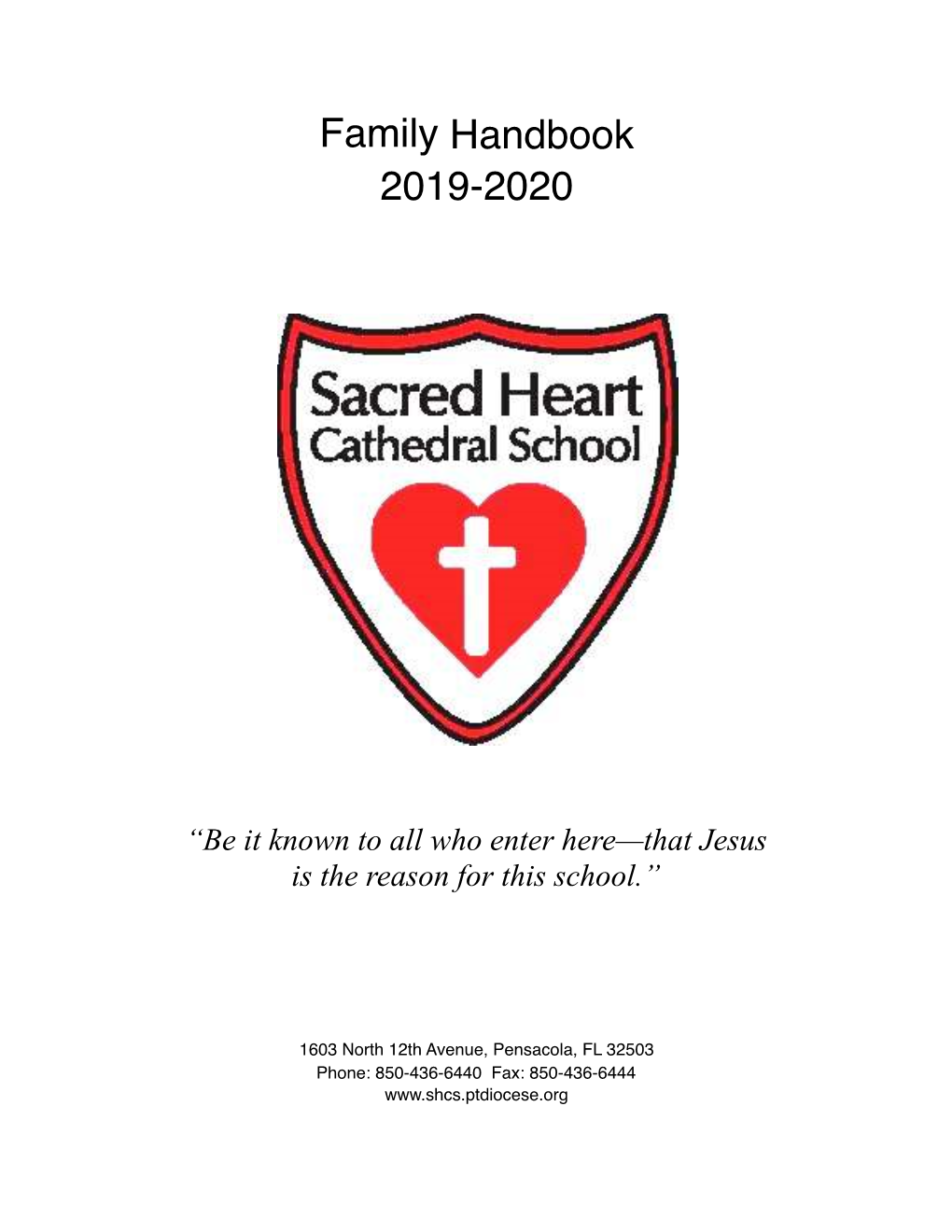 Family Handbook 2019-2020