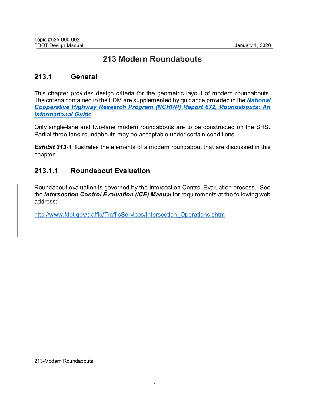 213 Modern Roundabouts