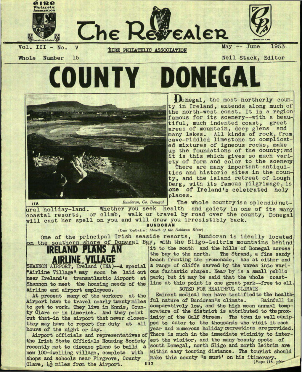 COUNTY D'onegal ~Negal, the Most Northerly C in Ireland, Extends Along Much of E North- West Coast