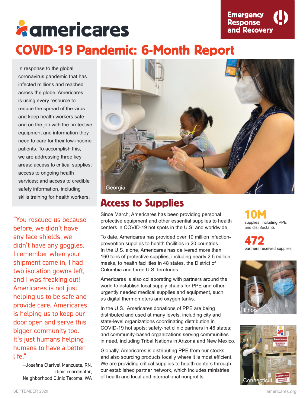 COVID-19 Pandemic: 6-Month Report