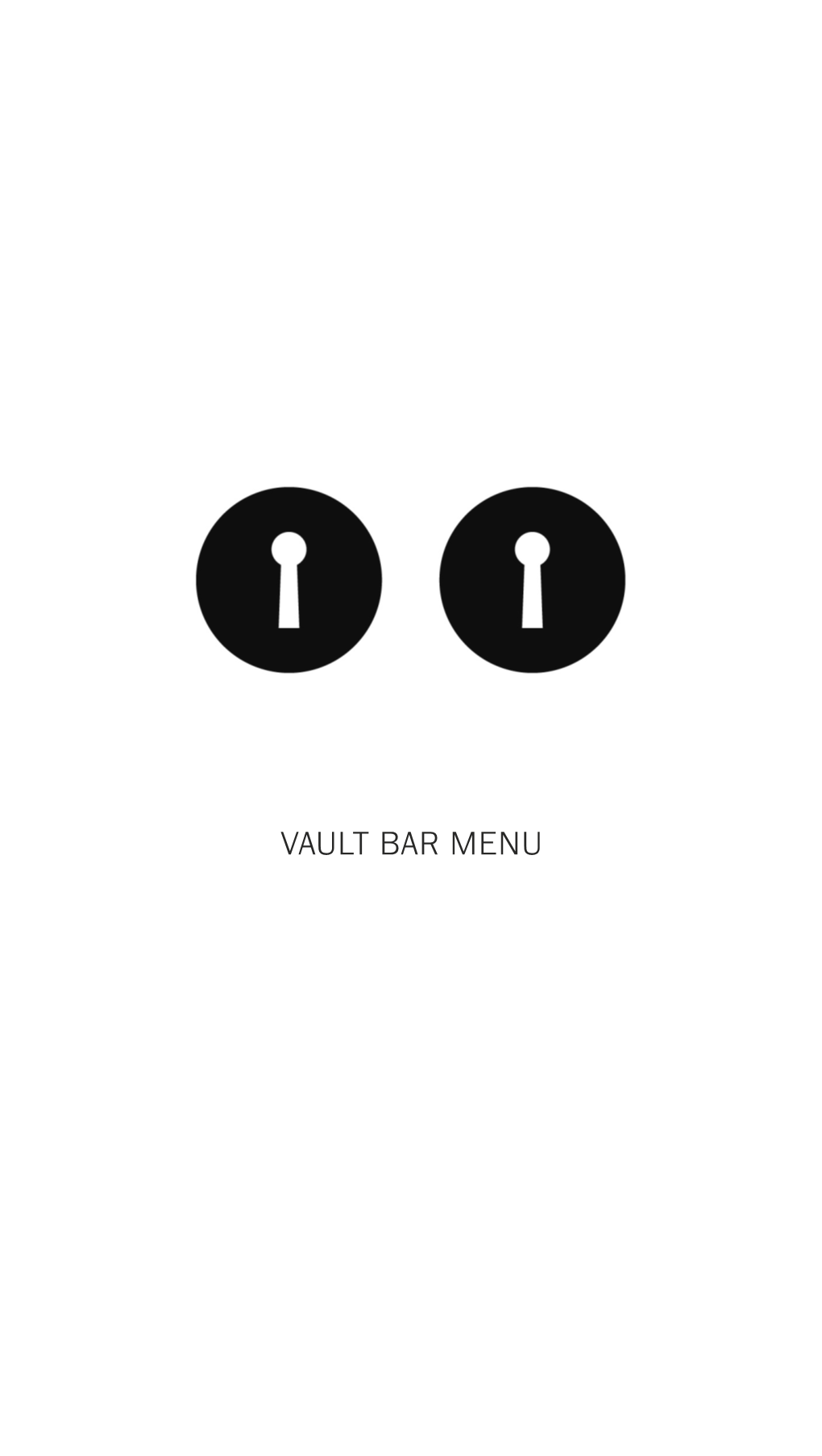 Vault Bar Menu Vault Bar