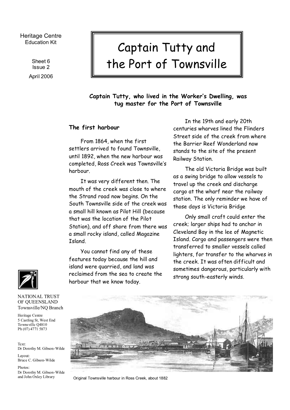 CAPTAIN TUTTY and the PORT of TOWNSVILLE Page 2 of 4