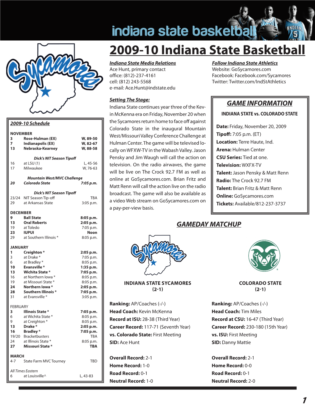 2009-10 Indiana State Basketball