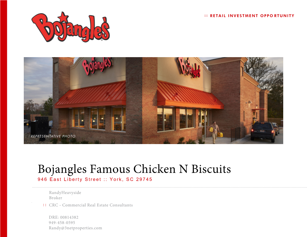 Bojangles Famous Chicken N Biscuits 946 East Liberty Street :: York, SC 29745