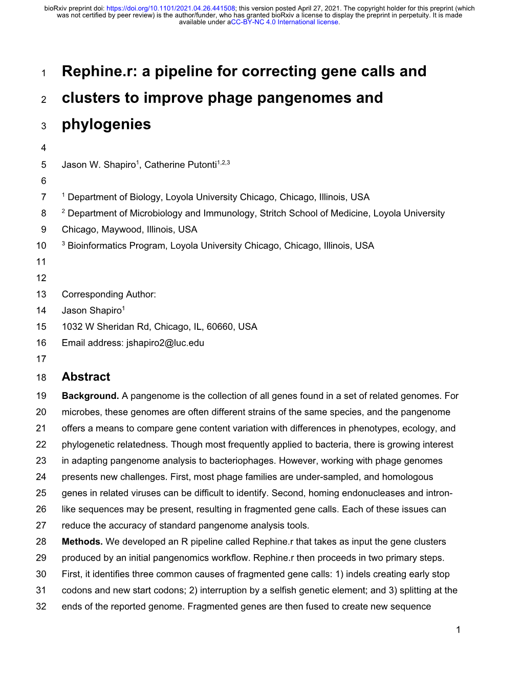 A Pipeline for Correcting Gene Calls and Clusters to Improve