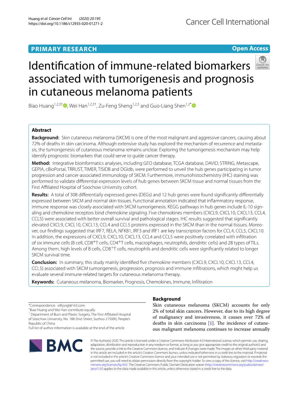 Downloaded from the TCGA Data Portal Expressed Genes (Degs) Between Primary Melanoma and (Https​://Tcga-Data.Nci.Nih.Gov/Tcga/) [10]