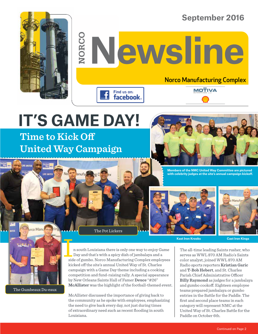 September 2016 Newsline