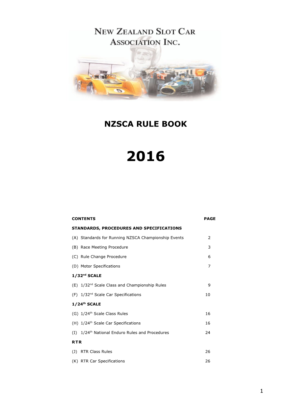 Nzsca Rule Book