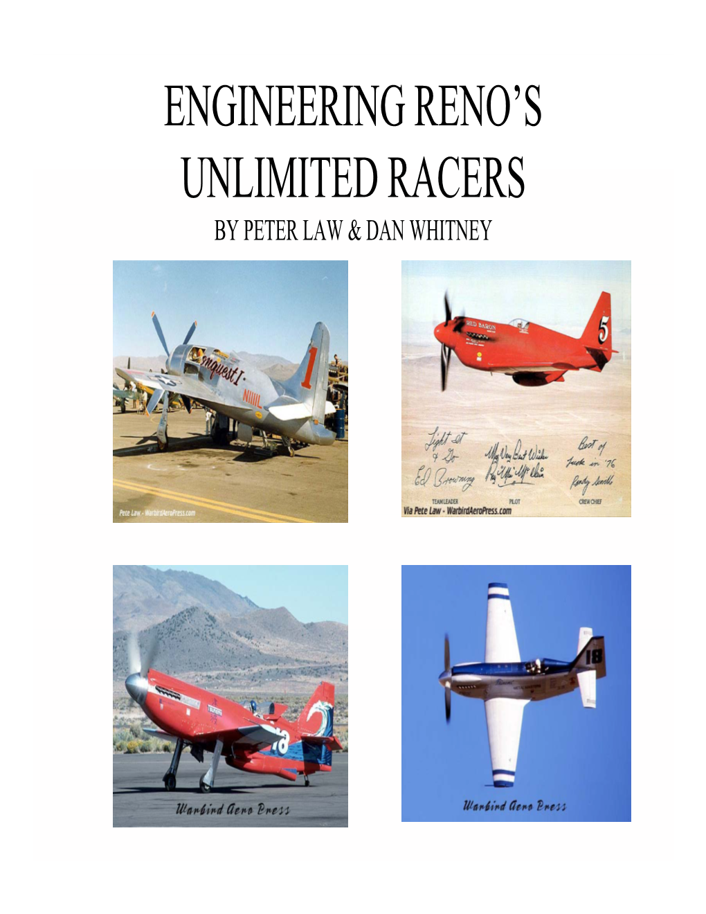Engineering Reno's Unlimited Racers