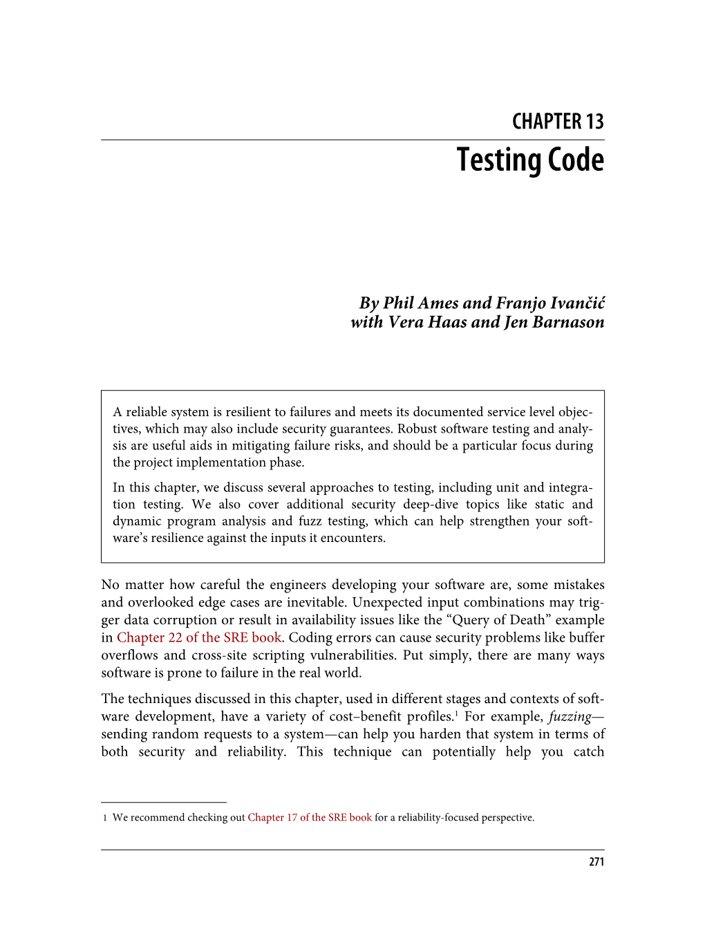 Testing Code