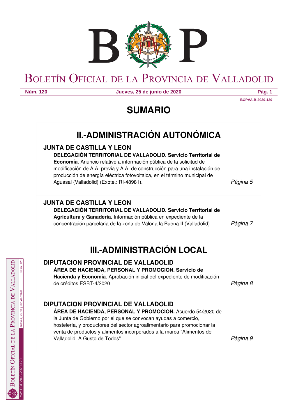 Bopva-B-2020-120 Sumario