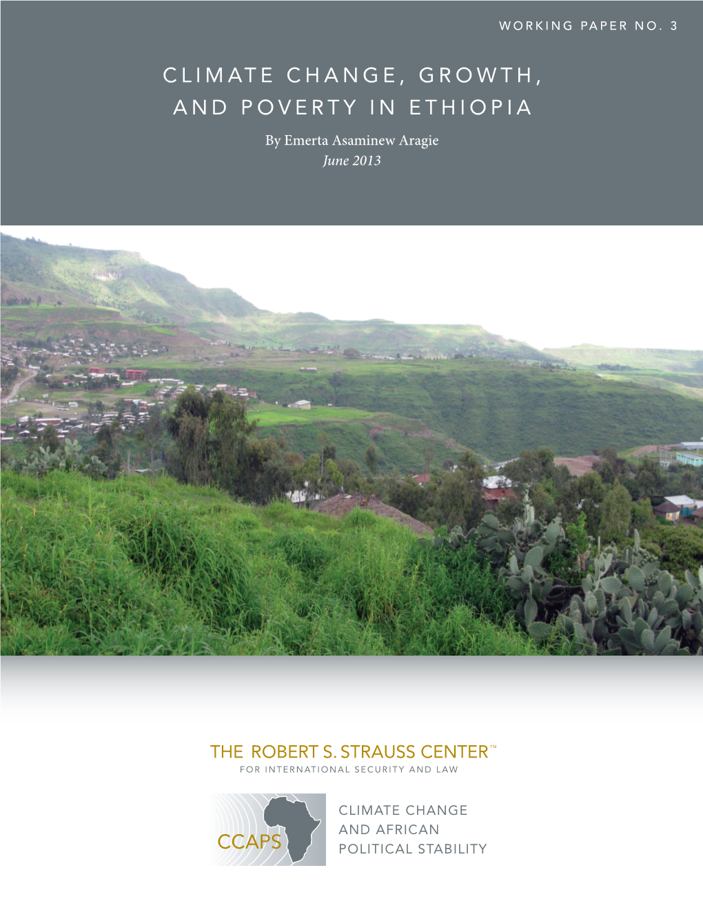 Climate Change, Growth, and Poverty in Ethiopia