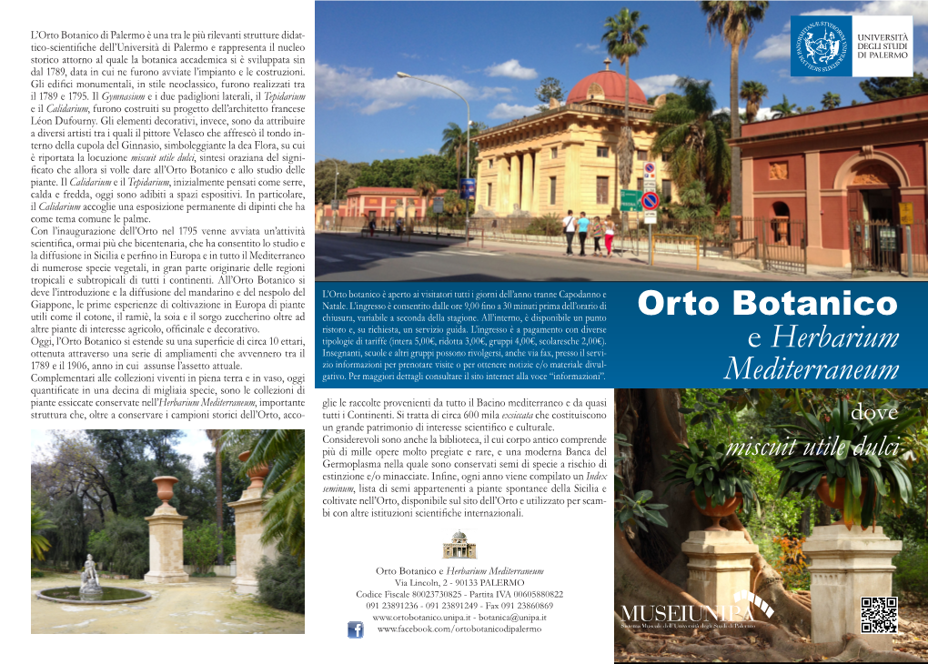 Orto Botanico E Herbarium Mediterraneum