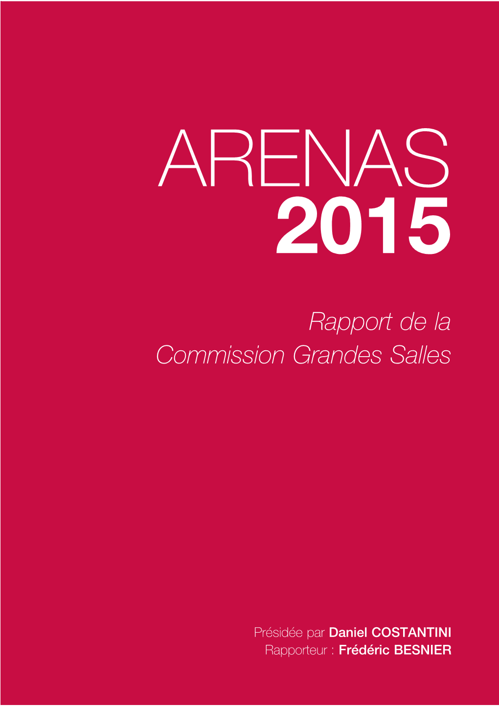 Rapport De La Commission Grandes Salles