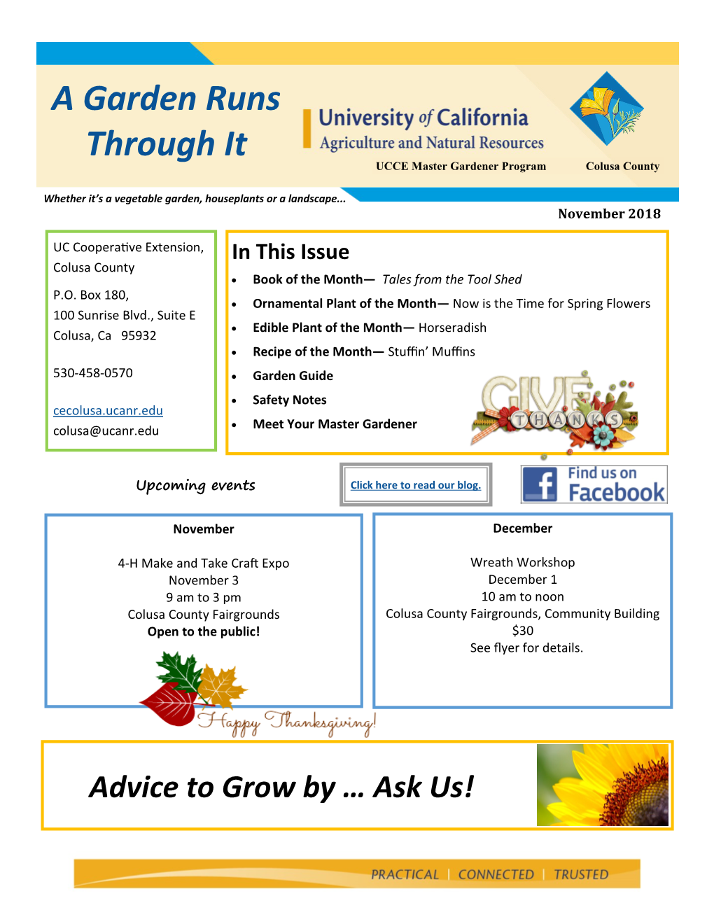 UC Master Gardener Program of Colusa County