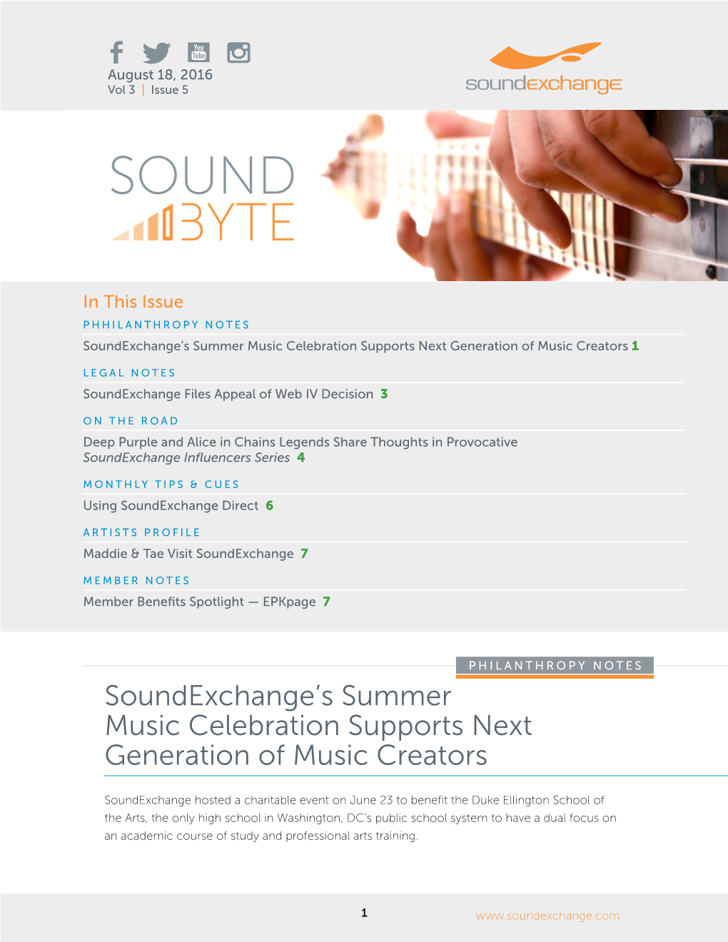 Soundbyte August 2016