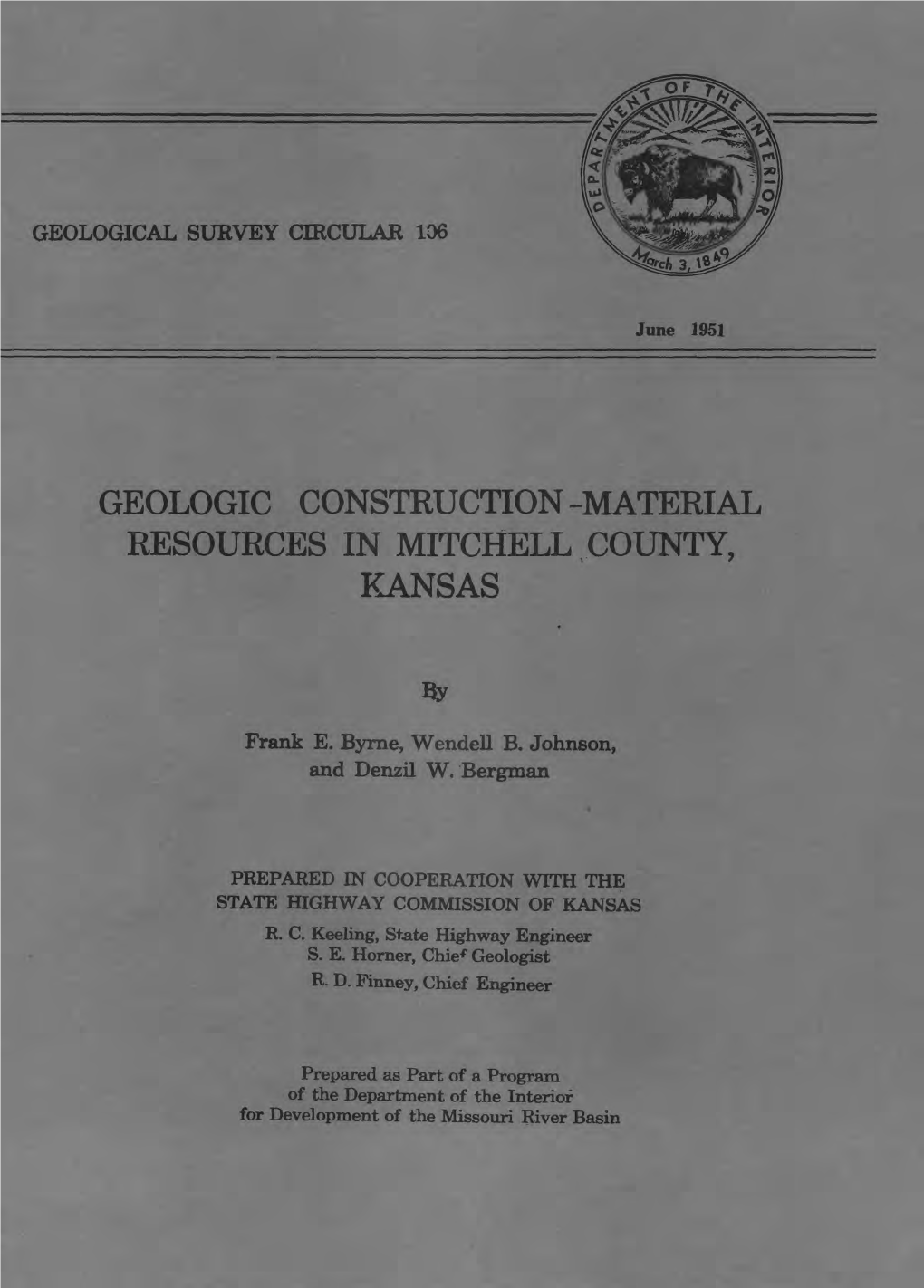 Geologic Construction-Material Resources in Mitchell ^County, Kansas