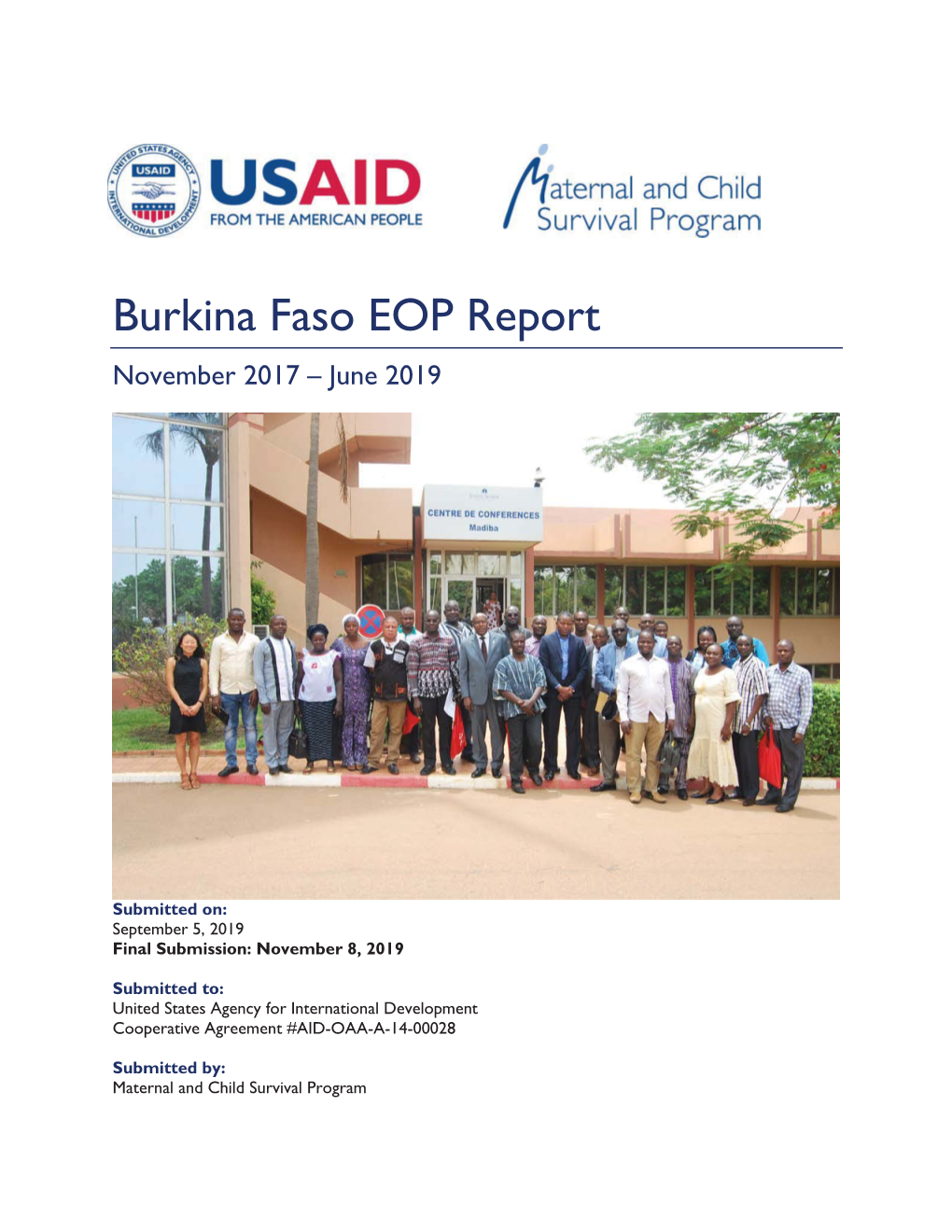 Burkina Faso EOP Report November 2017 – June 2019