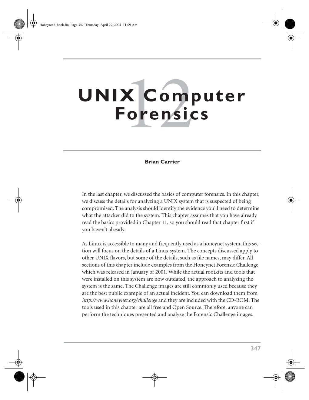 Unix Computer Forensics