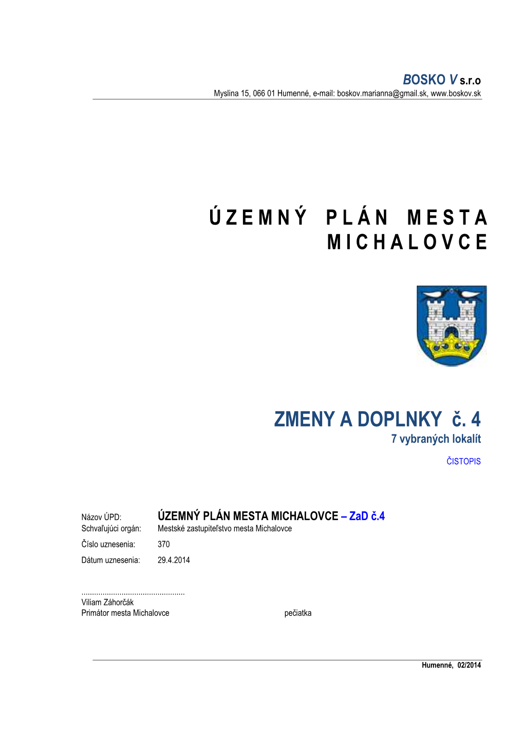 Územný Plán Mesta