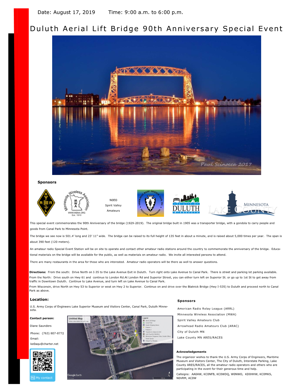 Duluth Aerial Lift Bridge 90Th Anniversary Special Event