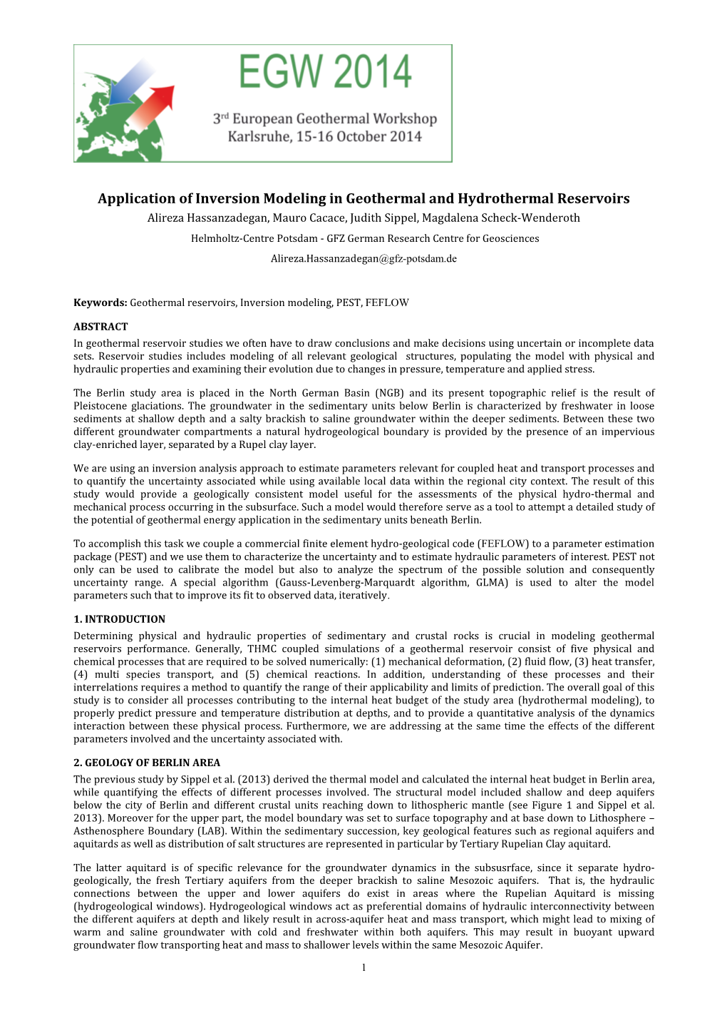 Application of Inversion Modeling in Geothermal And