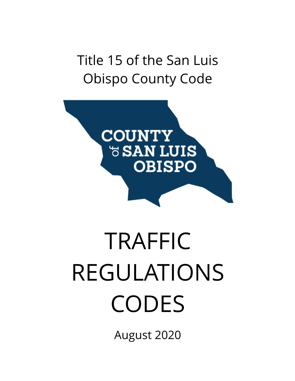 Traffic Regulations Codes